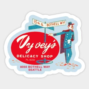 Vintage Oy Vey's Delicacy Shop of Seattle Sticker